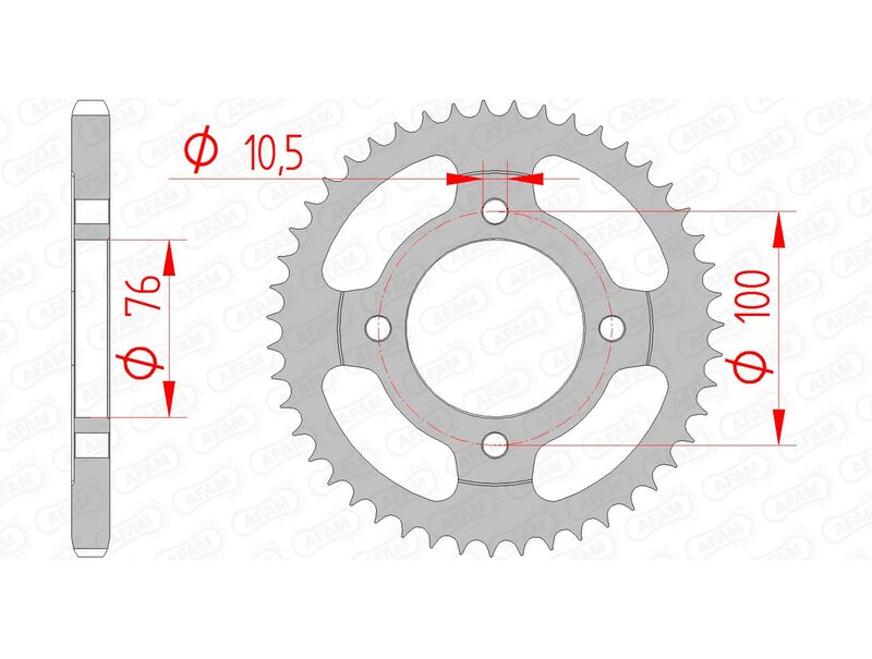 AFAM Steel Standard задно смоно 14208 - 428