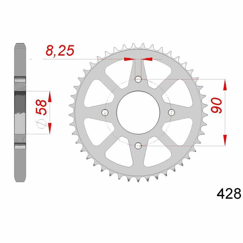 AFAM Steel Standard задно смоно 14212 - 428