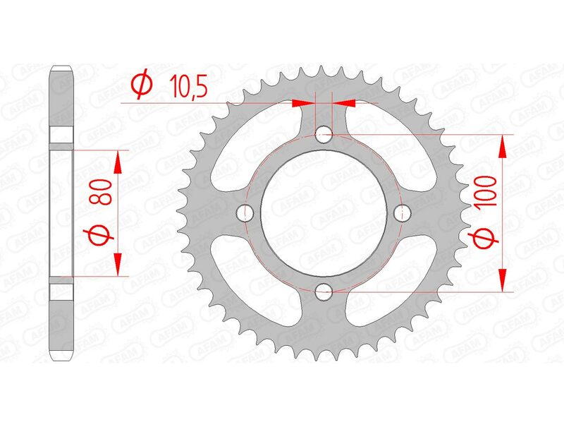 AFAM Steel Standard задно смоно 14213 - 428