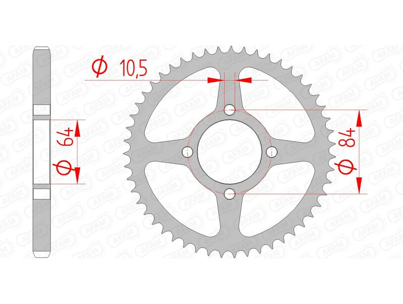 AFAM Steel Standard задно смоно 14215 - 428