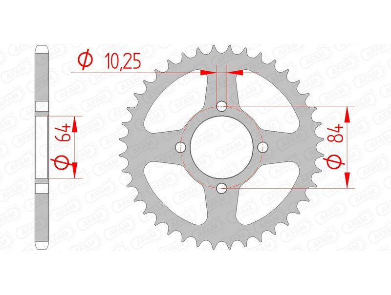 AFAM Steel Standard задно смоно 14310 - 520