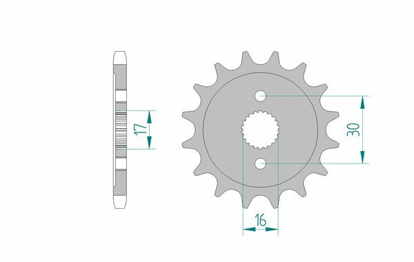 AFAM Steel Standard Front Spook 20108 - 428 20108-15