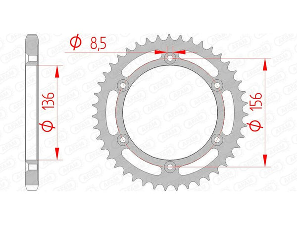 AFAM Steel Standard заден Spropet 14506 - 525 14506-41