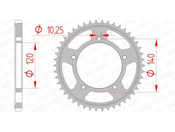 AFAM Steel Standard заден Spropet 14604 - 525 14604-45