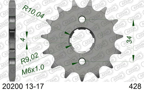 AFAM Steel Standard Front Spook 20200 - 428 20200-13