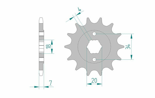 Afam Steel Standard Front Spook 20202 - 520 20202-13