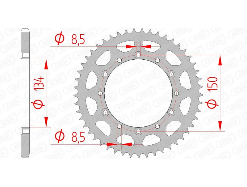 AFAM Steel Standard задно смола 16204 - 520