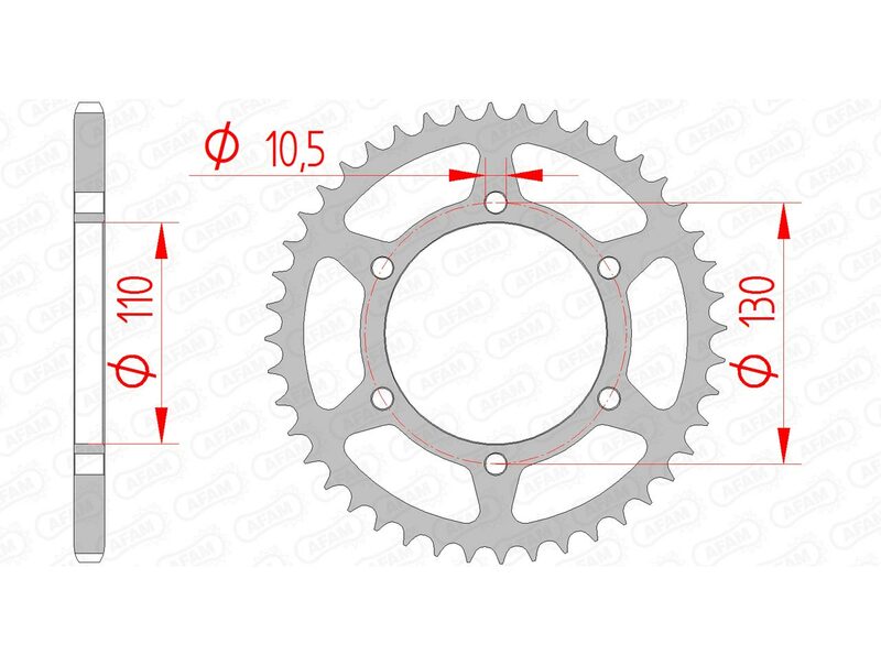 Afam Steel Standard заден Spropet 16500 - 520