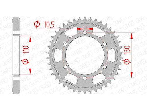 AFAM Steel Standard заден Spropet 16502 - 530 16502-39