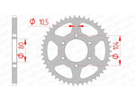 AFAM Steel Standard Rear Sprock 16606 - 520