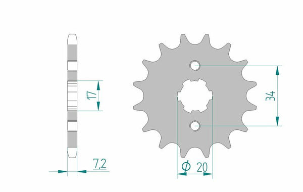 Afam Steel Standard Front Spook 20209 - 428 20209-17