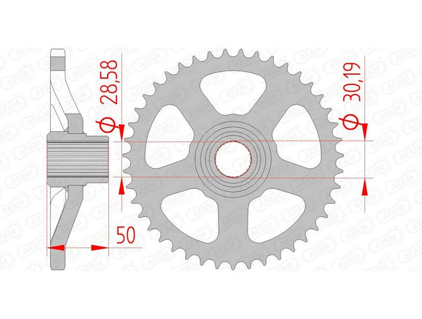 AFAM Steel Standard заден Spropet 35100 - 415 35100-44