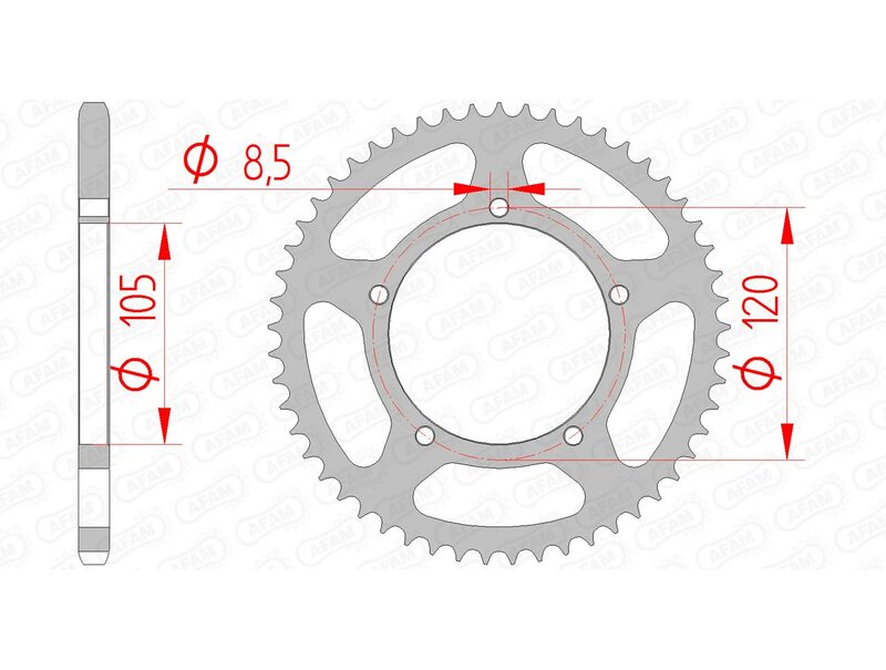 AFAM Steel Standard задно скоп 35103 - 420