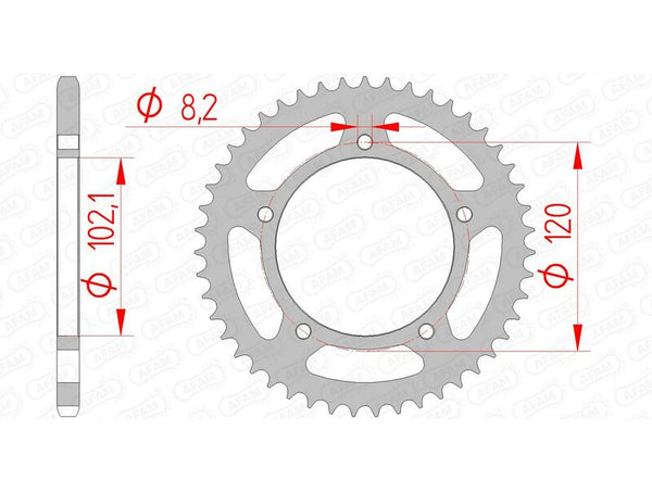 AFAM Steel Standard заден Spropet 35104 - 420 35104-47