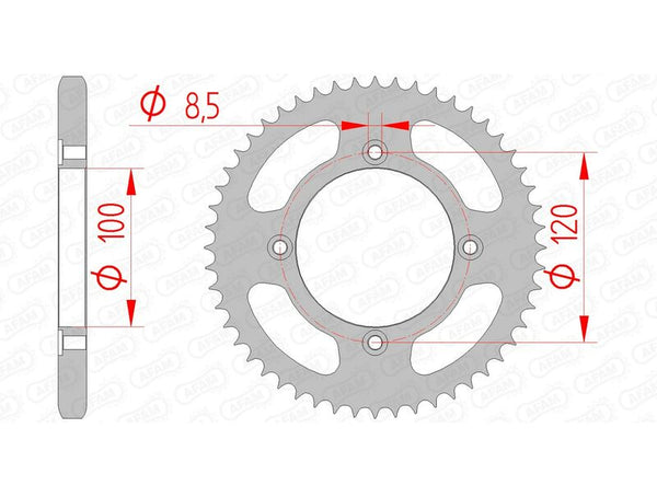 AFAM Steel Standard заден Spropet 38200 - 428 38200-46