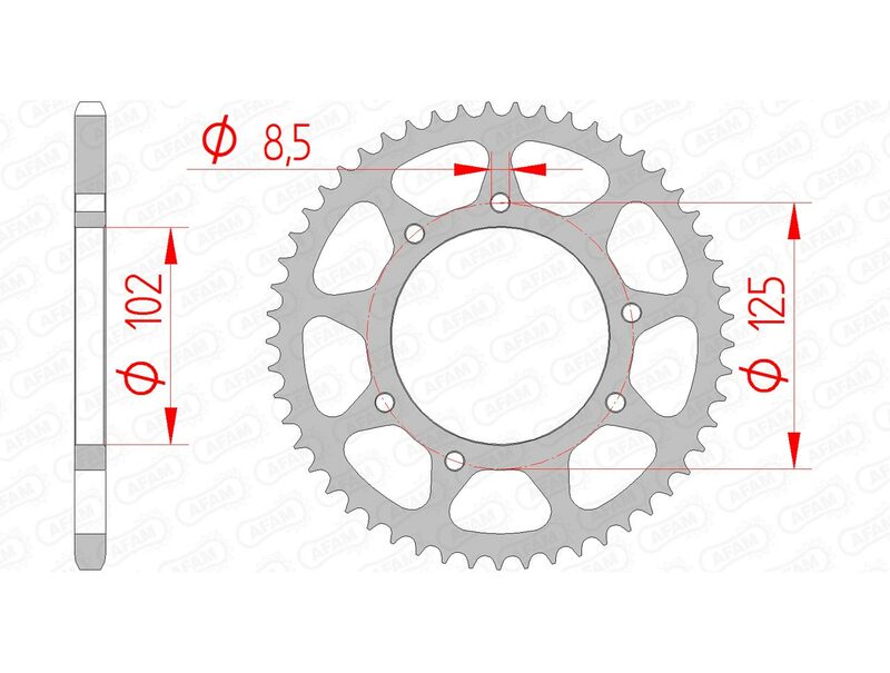 Afam Steel Standard заден Spropet 41100 - 420