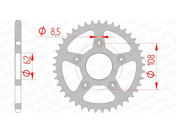 AFAM Steel Standard заден Spropet 44203 - 520 44203-38