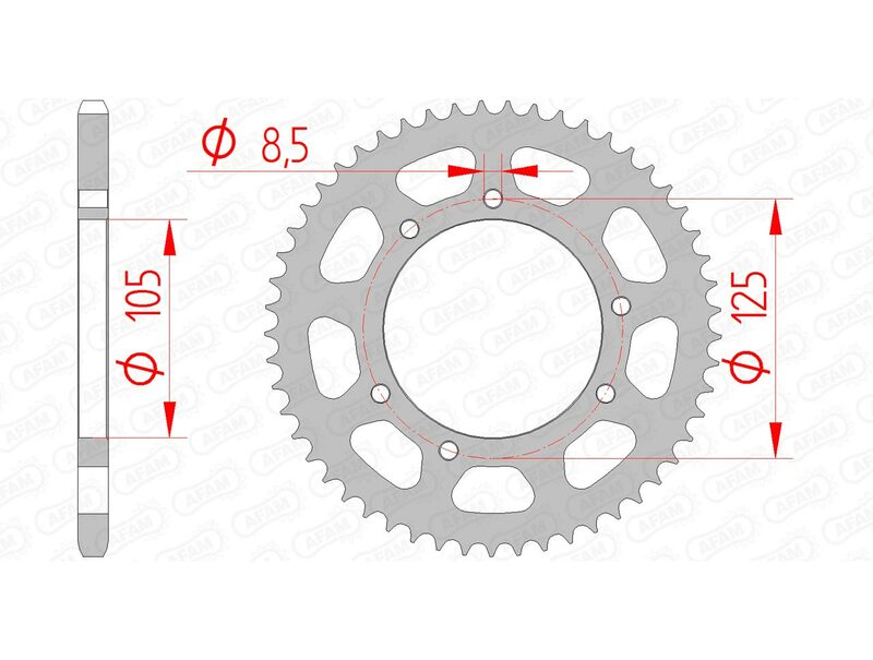 AFAM Steel Standard задно смоно 47103 - 420