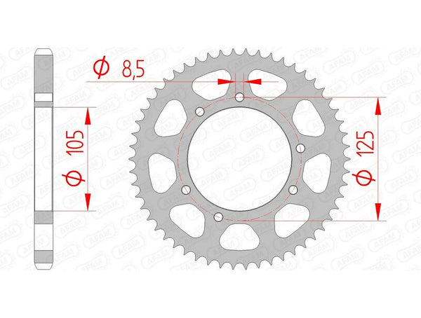 AFAM STEEL STANDARD REAR SPROPET 47200 - 428 47200-56