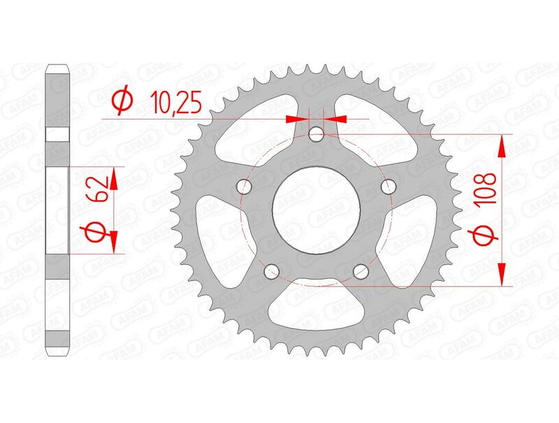 AFAM Steel Standard заден Spropet 47201 - 428