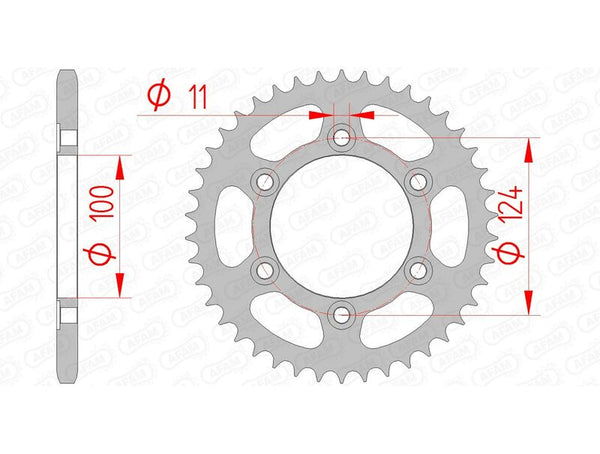 AFAM STEEL STANDARD REAR SPROPET 50602 - 520 50602-48
