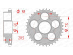 AFAM Steel Standard Rear Sprock 50605 - 525