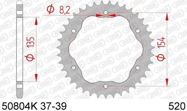 AFAM STEEL STANDARD REAR SPROPET 50804K - 520 - Requires an AFAM REAR SPROPET CARRIER 50804K -38