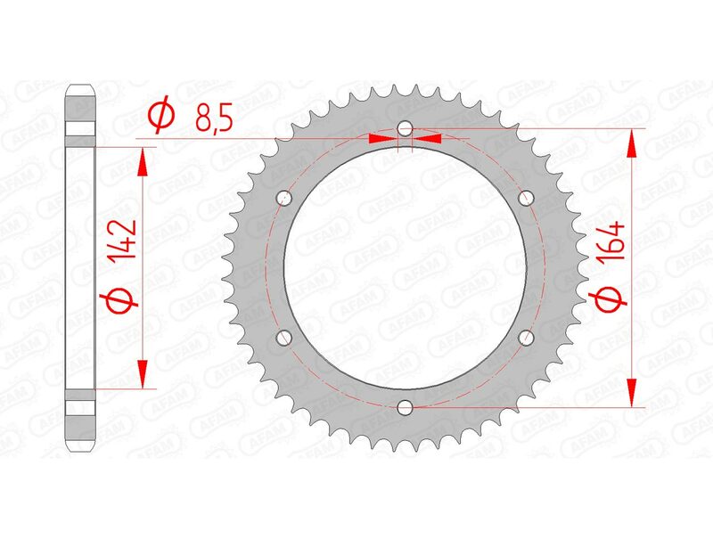 AFAM Steel Standard заден Spropet 65200 - 428