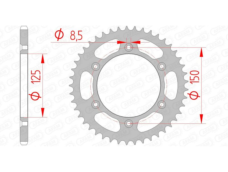 AFAM Steel Standard задно пружие 71304 - 520