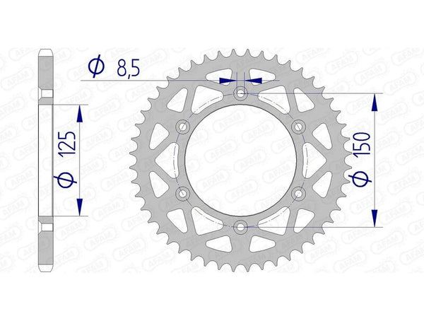 AFAM алуминиев заден пюре 72304 - 520 72304n -50