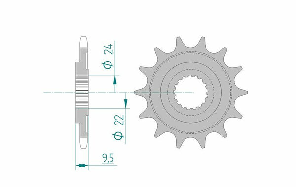 Afam Steel Self -Cleaning Front Spook 20311 - 520 20311+15