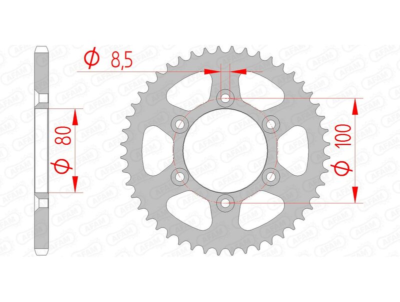 AFAM Steel Standard задно смоно 80103 - 420