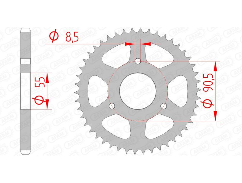 AFAM Steel Standard задно смоно 80200 - 428