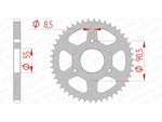 AFAM Steel Standard задно смоно 80200 - 428