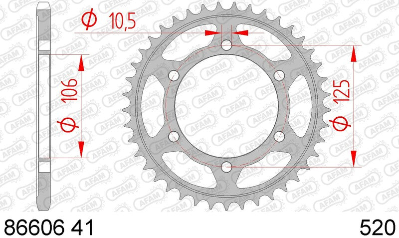 AFAM Steel Standard задно смоно 86606 - 520