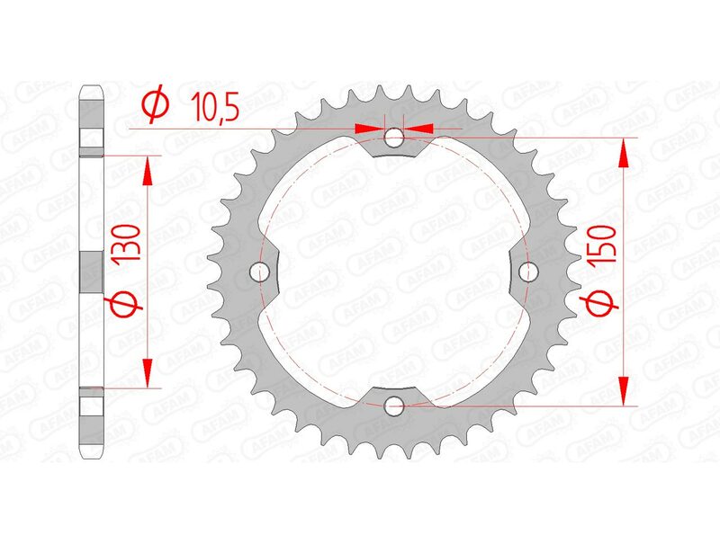 AFAM Steel Standard задно смоно 92328 - 520