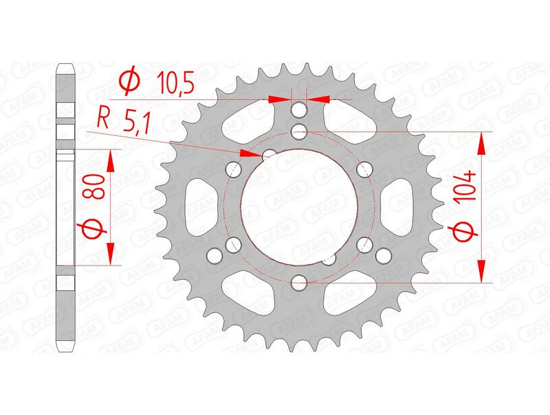 AFAM Steel Standard заден Spropet 98300 - 520