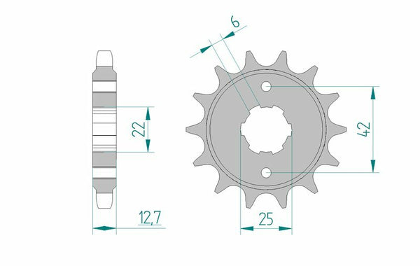 AFAM Steel Standard Front Sprock 20502 - 530 20502-18