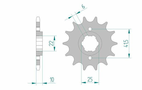Afam Steel Standard Front Spook 20508 - 520 20508-14