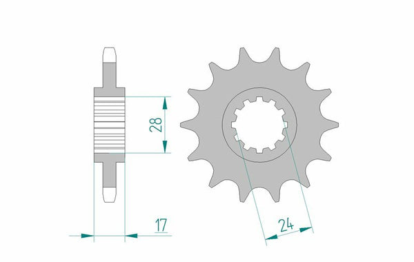 Afam Steel Standard Front Spook 20515 - 525 20515-14