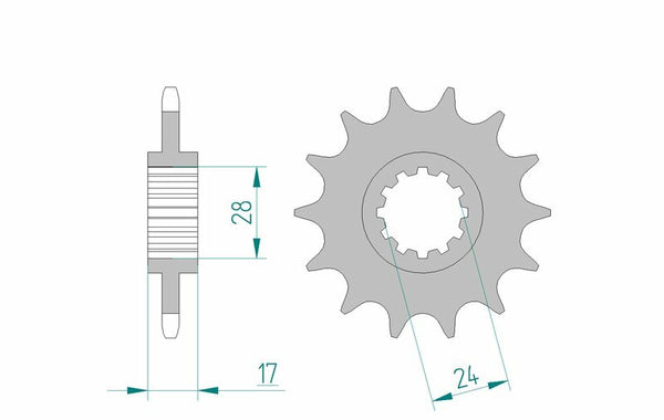 AFAM Steel Standard Front Spook 20516 - 520 20516-13