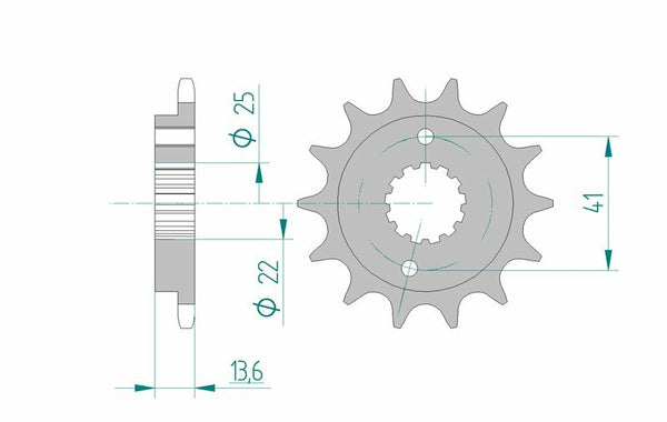 Afam Steel Standard Front Spook 20517 - 520 20517-13