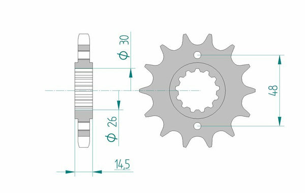 Afam Steel Standard Front Spook 20602 - 530 20602-14
