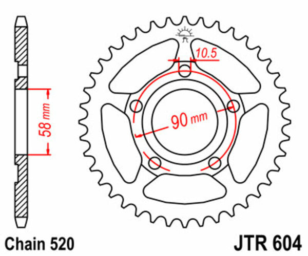 Stand Stand Stand Stand's St. Stend Standing задно слепо 604 - 520 JTR604.40