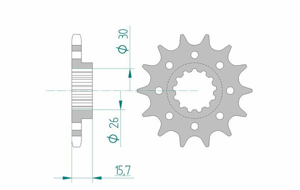 AFAM Steel Standard Front Spook 20605 - 525 20605-16
