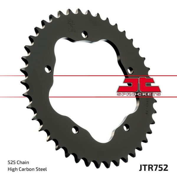 Стоманеният заден смот на JT Sprock 752 - 525 - Изисква задния кокосен носител на JT Sprock JTR752.41