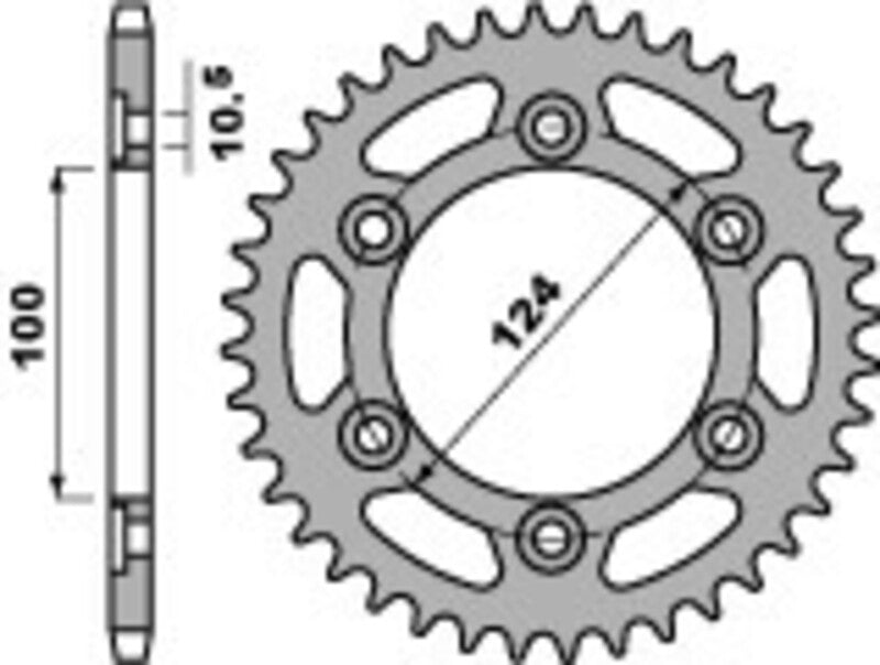 PBR Standard C45 Steel заден прок 1027 - 520 1027 48 C45