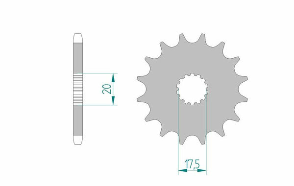 Afam Steel Self -Cleaning Front Spook 21202 - 520 21202+14