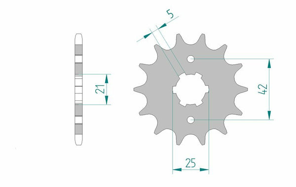 AFAM Steel Standard Front Spook 21301 - 520 21301-15