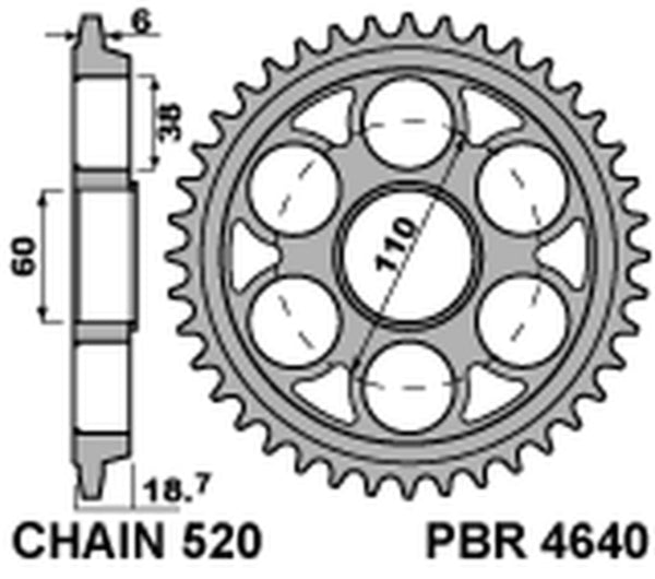 PBR Ultra -Light Aluminium Hard Anodized заден слой 4640 - 520 4640 43 LD
